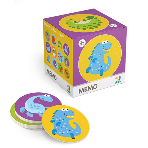 Gra Edukacyjna Memory Dodo Dinozaury Dla Dzieci 300142 na Arena.pl