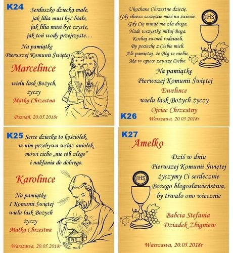 Złoty aniołek 333 łańcuszek gratis grawer Chrzest na Arena.pl