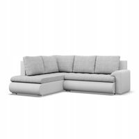 NAROŻNIK FORESTA XL SZARY BIAŁY KANAPA Rozkładana Rogówka Wygodna