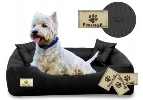 Legowisko dla psa kojec PRESTIGE 75x65 cm wodoodporne czarne Indygosklep.pl na Arena.pl