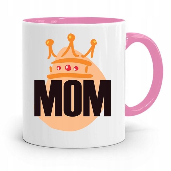 Kubek Różowy Prezent Dla Mamy Matki Mom Prezent Z Nadrukiem Ze Zdjęciem zdjęcie 1