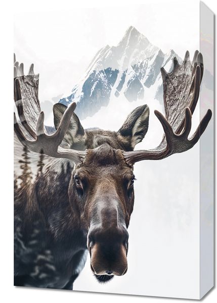 Obraz 40x60cm Łoś Duch Lasu zdjęcie 1