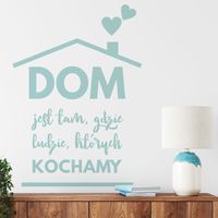 Naklejka Dom Jest Tam N092 XL