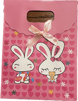 Torebka na Rzepy Różowa z Króliczkami