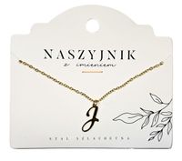 Naszyjnik z literą J