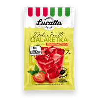 Lucatto Galaretka o smaku truskawkowym bez cukru 30 g