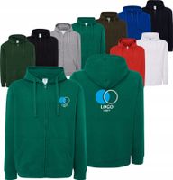 BLUZA męska na zamek z kapturem TWÓJ HAFT LOGO GRAFIKA reklamowa