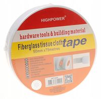 Taśma Z WŁÓKNA SZKLANEGO 75m 50mm FLIZELINA Do Łączenia PŁYT A783