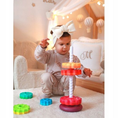 Edukacyjna Piramidka Zakręcona Wieża WOOPIE BABY na Arena.pl