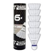 lotki do badmintona talbot torro tech 350 medium 6 szt - białe