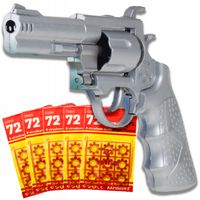 PISTOLET NA SPŁONKĘ REWOLWER METALOWY 5x72szt KAPISZONY GRATIS ZDOBIENIA