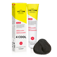 ALFAPARF YELLOW Farba do włosów 4 COOL Chłodny średni naturalny brąz 100ml