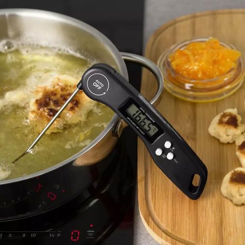 Termometr szpilkowy kuchenny cyfrowy LED z sondą do mięs wina wypieki 300°C na Arena.pl