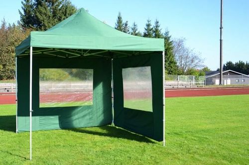 Pawilon ogrodowy Profi rozkładany 3 x 3 m - zielony 2 ściany na Arena.pl