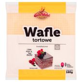 Eurowafel Wafle tortowe kwadratowe 160 g