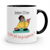 Dla Dja Muzyka Kubek Czarny Jestem Djem Prezent Z Nadrukiem Ze Zdjęciem