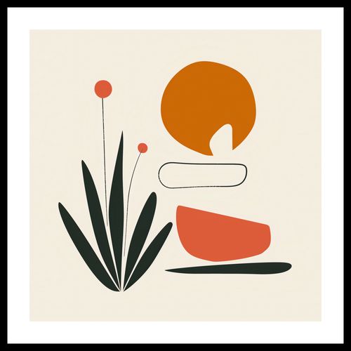 Plakat 60x60cm Abstrakcyjny Zen na Arena.pl