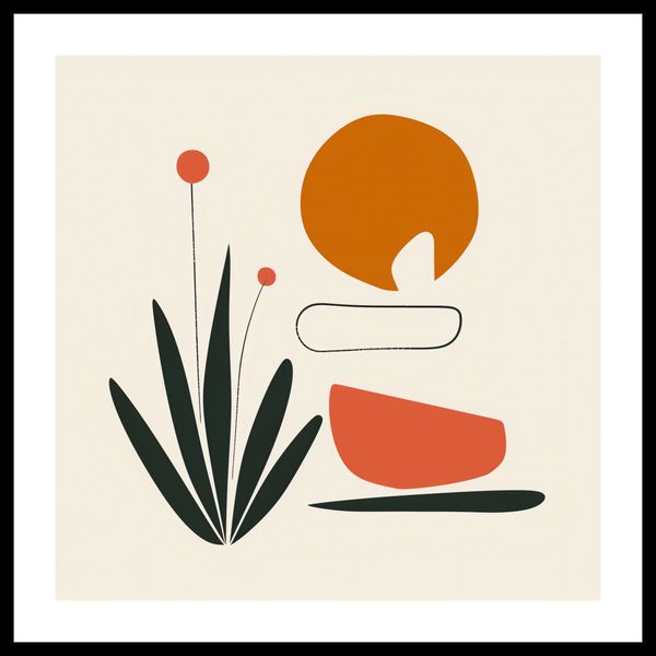 Plakat 60x60cm Abstrakcyjny Zen zdjęcie 3