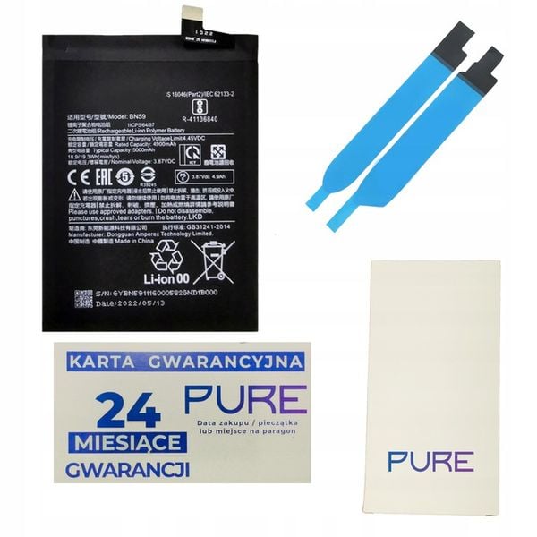 Bateria Pure do Redmi Note 10/10S bateria BN59 zdjęcie 2