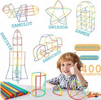 LT424 KLOCKI KONSTRUKCYJNE RURKI ZESTAW 400el