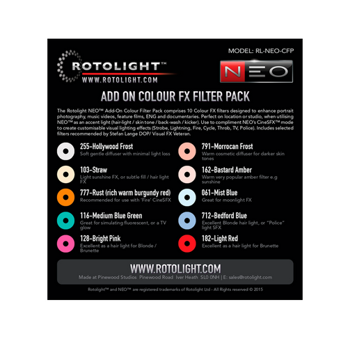 Filtry Rotolight Add on Colour FX Filter Pack na Arena.pl
