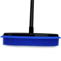 Szczotka miotła gumowa silikonowa do zamiatania z kijem 120 cm