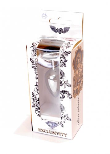 plug jewellery silver  heart plug  black na Arena.pl