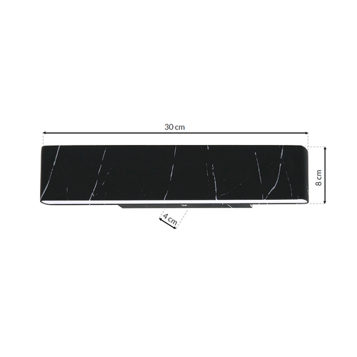 Kinkiet PIERCE BLACK 12W LED na Arena.pl