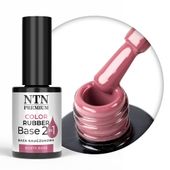 Baza kauczukowa Color Rubber Base 2in1 NTN Premium Dusty Rose 7g