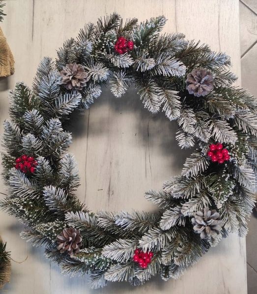 WIANEK ADWENTOWY duży wieniec stroik świąteczny zdjęcie 7