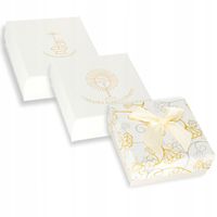 Złoty Łańcuszek z Medalikiem 925/585 Matka Boska na Komunię Chrzest