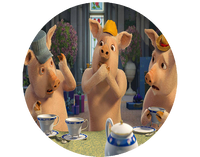 Opłatek na tort Shrek