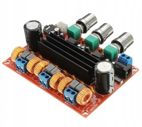 WZMACNIACZ 2.1 2x50W+100W STEREO SUBWOOFER 12-24V TPA3116D2 NE5532 na Arena.pl