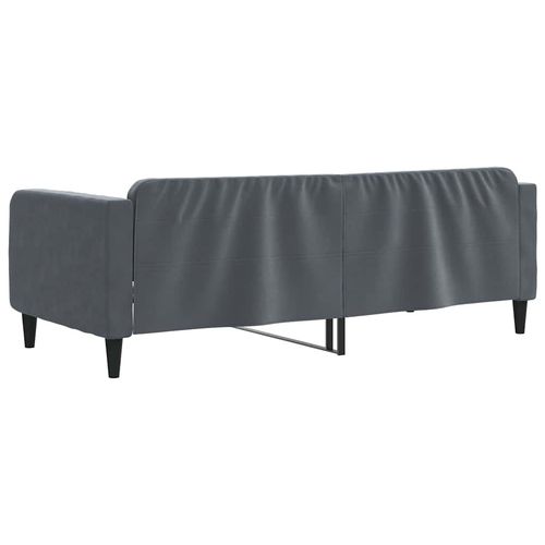 Sofa z funkcją spania, ciemnoszara, 90x190 cm, aksamit na Arena.pl