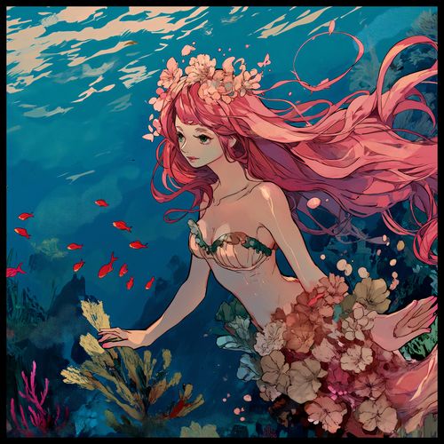 Plakat 100x100cm Nimfa Oceanu na Arena.pl