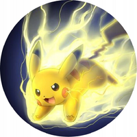 Opłatek na tort Urodziny Pokemon Pikachu Postać Pokemony