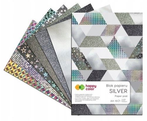 BLOK PAPIERU A4 10K HAPPY COLOR SILVER na Arena.pl