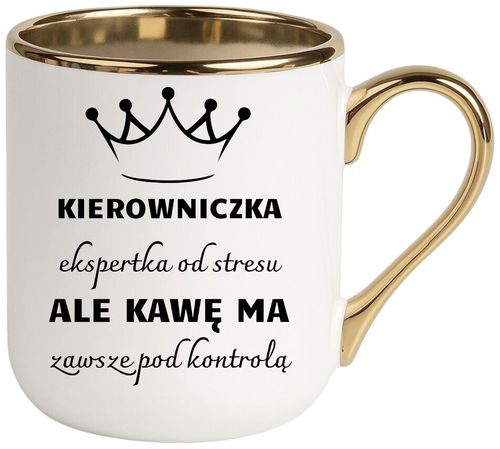 Kubek PREMIUM śmieszny prezent dla KIEROWNICZKI ekskluzywny upominek na Arena.pl