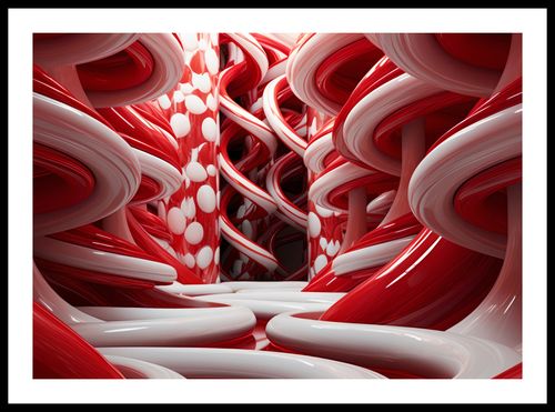 Plakat 59,4x42cm Czerwone Wiry na Arena.pl