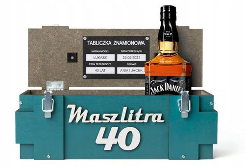 Prezent na 18-99 urodziny dla Taty Kolegi skrzynka na alkohol Maszlitra na Arena.pl