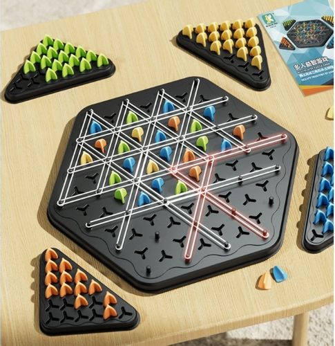 TRIANGLE CHESS BOARD GAME, INTERACTIVE PEGBOARD GAME, DESKTOP BOARD GAMES na Arena.pl