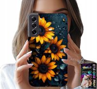 ETUI DO SAMSUNG GALAXY S22 PLUS - SŁONECZNIKI, SŁONECZNIK, KWIECISTE WZORY