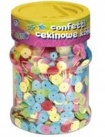 CONFETTI CEKINOWE KÓŁKA MIX KOL. 100G 335116003