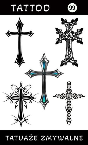 Tatuaże zmywalne Krzyże zdjęcie 1