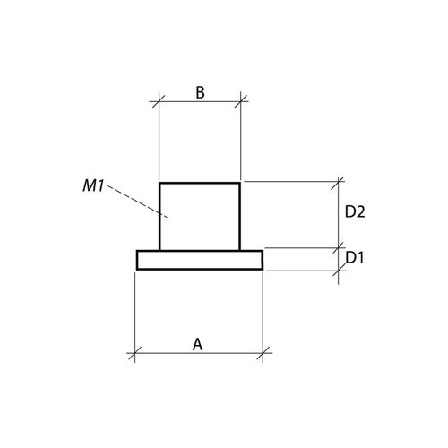 Stopka czarna do nóg metalowych 21-23 mm STOPKA13 na Arena.pl