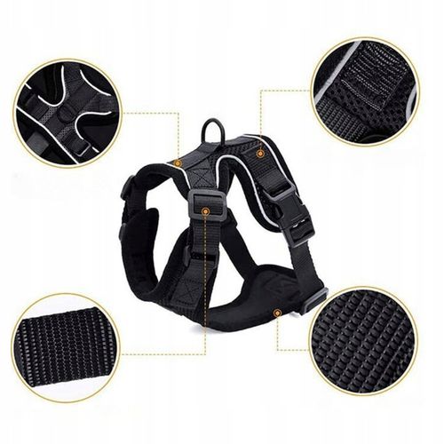 PROFESJONALNE SZELKI BEZUCISKOWE SPACEROWE REGULOWANE DLA KOTA + SMYCZ XS na Arena.pl