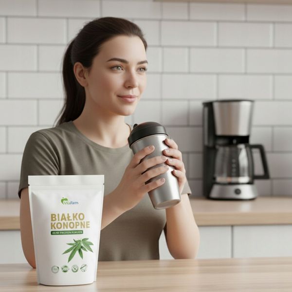 BIAŁKO KONOPNE 500 G HEMP PROTEIN zdjęcie 5