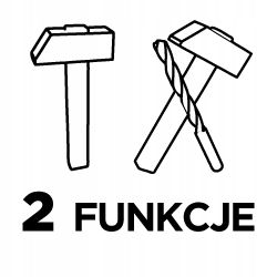 Młot udarowy SDS Max 1250W walizka GRAPHITE 58G874 zdjęcie 4