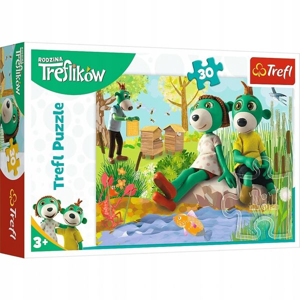 PUZZLE 30 TREFLIKI NAD STAWEM 18265 zdjęcie 1