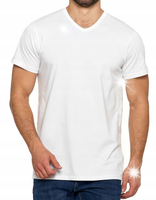 T-SHIRT MĘSKI MORAJ BIAŁA BAWEŁNA CZESANA KRÓTKI RĘKAW KOSZULKA XXL HIT